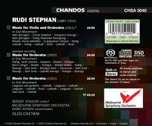 Rudi Stephan (1887-1915): Orchesterwerke, Super Audio CD