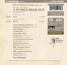 John Foulds (1880-1939): A World Requiem, 2 Super Audio CDs