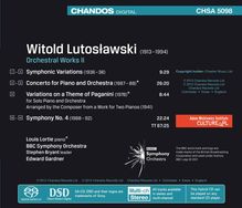 Witold Lutoslawski (1913-1994): Orchesterwerke Vol.2, Super Audio CD