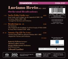 Luciano Berio (1925-2003): Orchester-Transkriptionen - "Berio Realisations", Super Audio CD