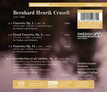 Bernhard Crusell (1775-1838): Klarinettenkonzerte Nr.1-3 (opp.1,5,11), Super Audio CD