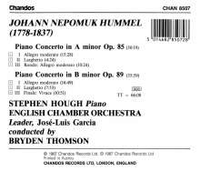 Johann Nepomuk Hummel (1778-1837): Klavierkonzerte op.85 &amp; 89, CD