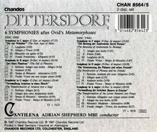 Karl Ditters von Dittersdorf (1739-1799): 6 Symphonien nach Ovids "Metamorphosen", CD