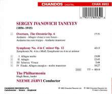 Serge Tanejew (1856-1915): Symphonie Nr.4 op.12, CD