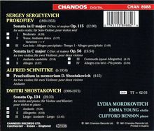 Serge Prokofieff (1891-1953): Sonate für 2 Violinen op.56, CD