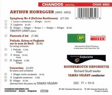 Arthur Honegger (1892-1955): Symphonie Nr.4, CD