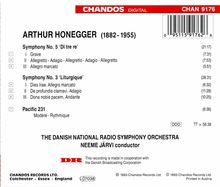 Arthur Honegger (1892-1955): Symphonien Nr.3 &amp; 5, CD