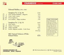 Edmund Rubbra (1901-1986): Symphonien Nr.2 &amp; 6, CD