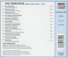 Die Berliner spielen Salonmusik Vol.2, CD