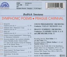 Bedrich Smetana (1824-1884): Symphonische Dichtungen, CD