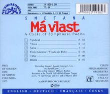 Bedrich Smetana (1824-1884): Mein Vaterland (incl."Die Moldau"), CD