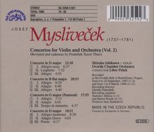 Josef Myslivecek (1737-1781): Violinkonzerte Vol.2, CD