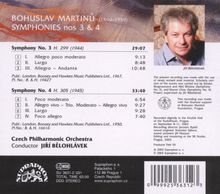 Bohuslav Martinu (1890-1959): Symphonien Nr.3 &amp; 4, CD