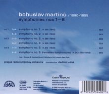 Bohuslav Martinu (1890-1959): Symphonien Nr.1-6, 3 CDs