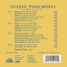 Antonin Dvorak (1841-1904): Sämtliche Klavierwerke, 4 CDs
