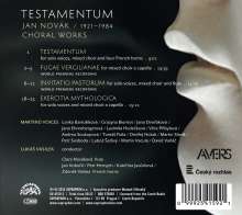 Jan Novak (1921-1984): Chorwerke "Testamentum", CD