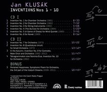 Jan Klusak (geb. 1934): Inventionen Nr.1-10, 2 CDs
