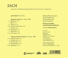 Jan Zach (1699-1773): Requiem solemne c-moll, CD