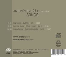 Antonin Dvorak (1841-1904): Lieder, CD