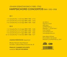 Johann Sebastian Bach (1685-1750): Cembalokonzerte BWV 1052-1058, 2 CDs