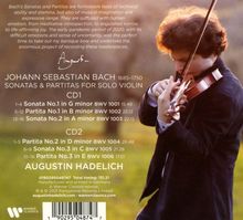 Johann Sebastian Bach (1685-1750): Sonaten &amp; Partiten für Violine BWV 1001-1006, 2 CDs