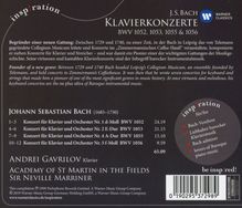Johann Sebastian Bach (1685-1750): Klavierkonzerte BWV 1052,1053,1055,1056, CD