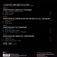 Ludwig van Beethoven (1770-1827): Klaviersonaten Nr.8,14,21,23 (180g), 2 LPs