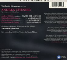 Umberto Giordano (1867-1948): Andrea Chenier (Remastered Live Recording Mailand 08.01.1955), 2 CDs