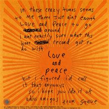 Seasick Steve: Love &amp; Peace, LP