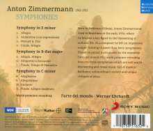 Anton Zimmermann (1741-1781): Symphonien c-moll, e-moll, B-Dur (C8, E3, B3), CD