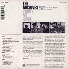 The Archives: Carry Me Home: A Reggae Tribute To Gil Scott-Heron And Brian Jackson, CD