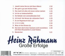 Heinz Rühmann: Große Erfolge, CD