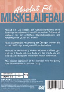 Absolut Fit: MUSKELAUFBAU. Ganzkörpertraining ohne Geräte. Ergebnisse schnell sichtbar. DVD, 54 Min, Deutsch/Englisch.