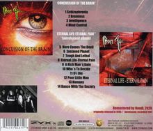 Zwei Alben von "Iron Age": "Concussion of the Brain" und "Eternal Life-Eternal Pain". Trackliste mit 14 Songs.