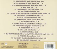 Trackliste mit 20 Titeln, Künstlern und Zeitangaben in schwarzer Schrift auf beigem Hintergrund, unten ein Logo von "ZYX Music".