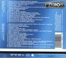 CD1 gemixt von Talla 2XLC, CD2 von Digital Culture. Oben rechts Logo "TECHNO CLUB". Hintergrund in Blau.