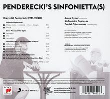 Krzysztof Penderecki (1933-2020): Sinfoniettas Nr.1-3, CD