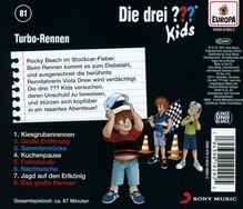 Boris Pfeiffer: Die drei ??? Kids 81: Turbo-Rennen, CD