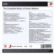 Anton Webern (1883-1945): Sämtliche Werke op.1 - op.31 (Recorded 1945-1956 under the Direction of Robert Craft), 4 CDs