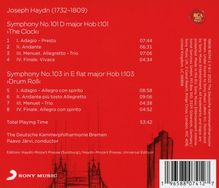 Joseph Haydn (1732-1809): Symphonien Nr.101 &amp; 103, CD