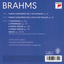 Johannes Brahms (1833-1897): Klavierkonzerte Nr.1 &amp; 2, 3 CDs