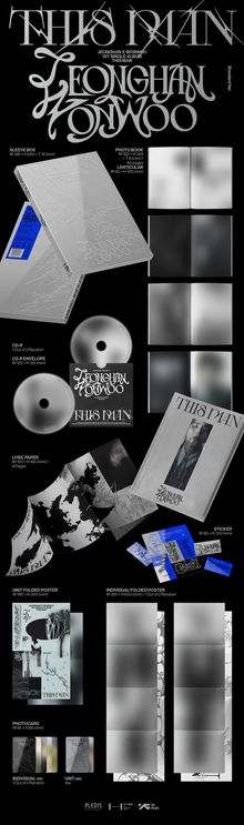 Jeonghan X Wonwoo: 1st Single Album "This Man", 1 Maxi-CD und 1 Buch