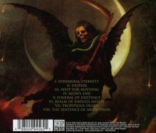 Texte: I. Ephemeral Eternity II. Despair III. Weep for Nothing IV. Aeon's End V. Funeral of Existence. Illustration: Sensenmann vor Mond.