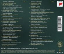 Johann Strauss II, CD 1, Ouvertüre, Donau, Frauenwürde; CD 2, Diplomaten-Polka, Ägyptischer Marsch. Wiener Philharmoniker.