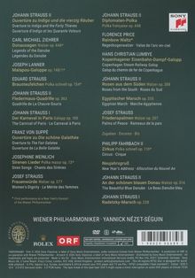 Texte wie "Johann Strauss II", "Wiener Philharmoniker", "Sony Classical" vor grünem Hintergrund mit einem Barcodesymbol.