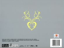 Eine florale, gelbe Illustration auf grauem Hintergrund. Unten diverse Logos und ein Barcode.