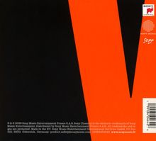 Rot-schwarzes Design mit Sony Classical, Sony Music und SCPP Logos, Barcode rechts.