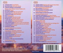 CD1: 24 Lieder von Vanessa Mai, Beatrice Egli, Jürgen Drews. CD2: 24 Lieder von Andrea Berg, Semino Rossi. Sony Music Logo.