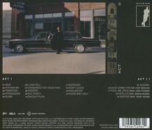 "ACT I: 01 MUD, 02 RATHER BE, 03 TWENTIES... ACT II: 15 JEZEBEL, 16 SAVE SOME FOR ME... Schwarzes Auto, Person steht davor."