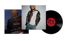 "Future T.R.M." auf rotem Plattenlabel. Person mit Sonnenbrille und Lederjacke, daneben unscharfe Rückansicht.